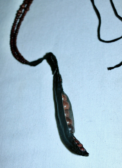 Ann Demeulemeester pea pod necklace