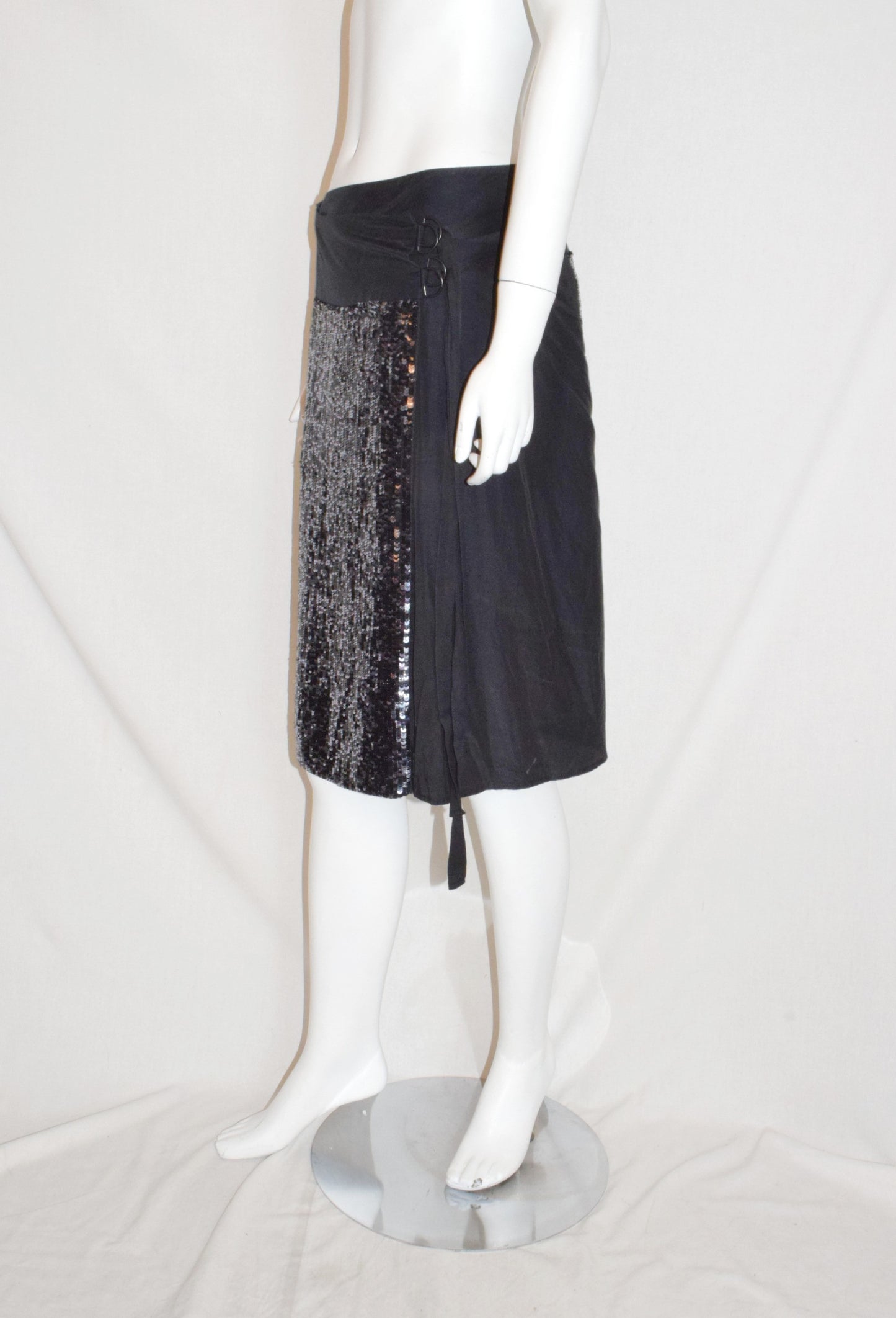 Veronique Branquinho sequin wrap skirt AW04