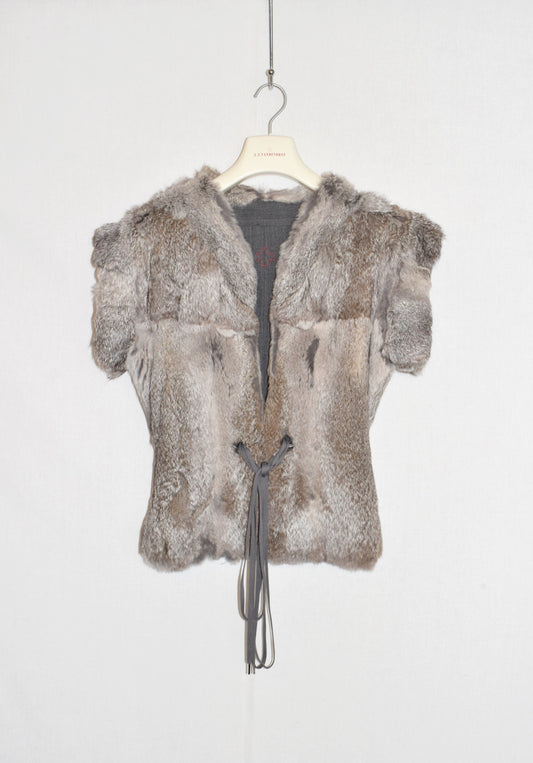 A.F. Vandevorst reversible fur vest AW06