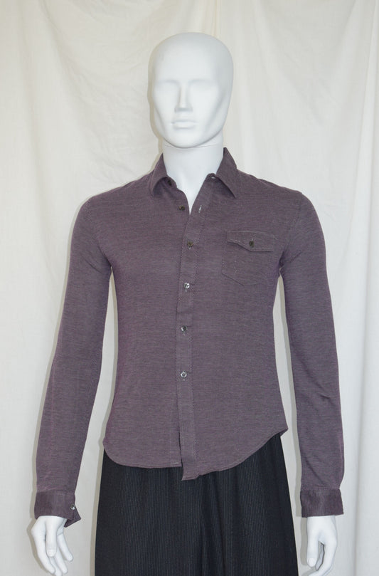 Raf Simons purple cotton shirt