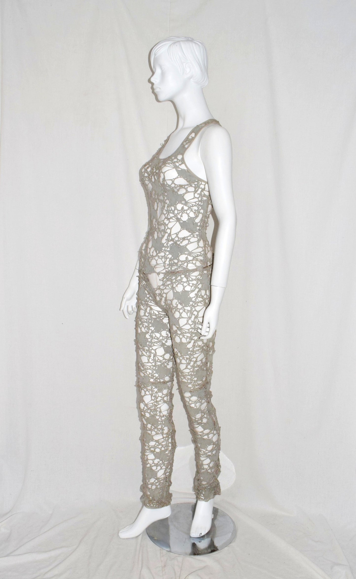 Haider Ackermann lasercut tank suit