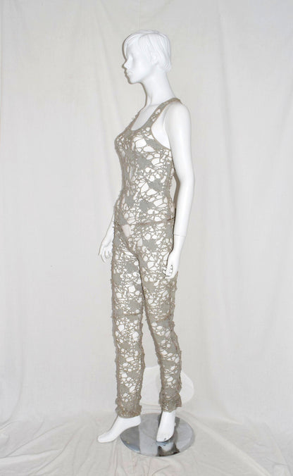 Haider Ackermann lasercut tank suit