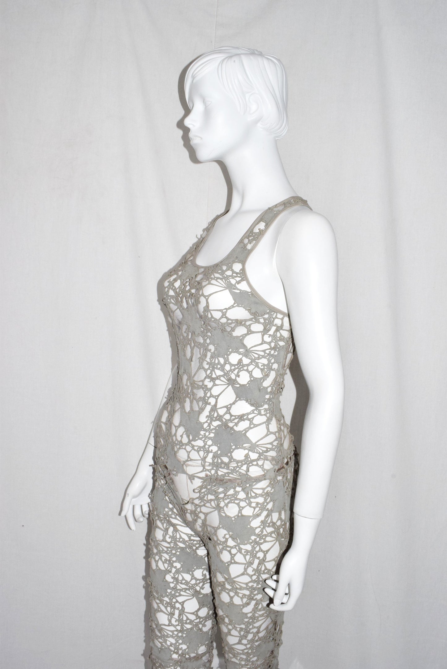 Haider Ackermann lasercut tank suit