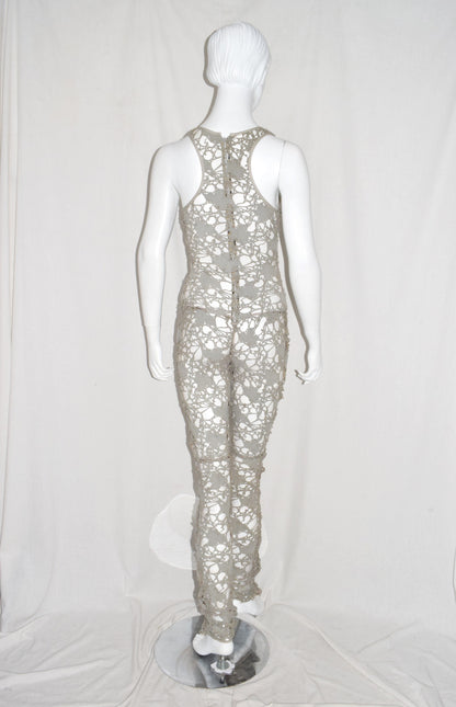 Haider Ackermann lasercut tank suit