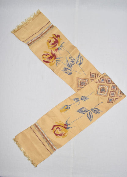 Dries Van Noten silk embroidered scarf