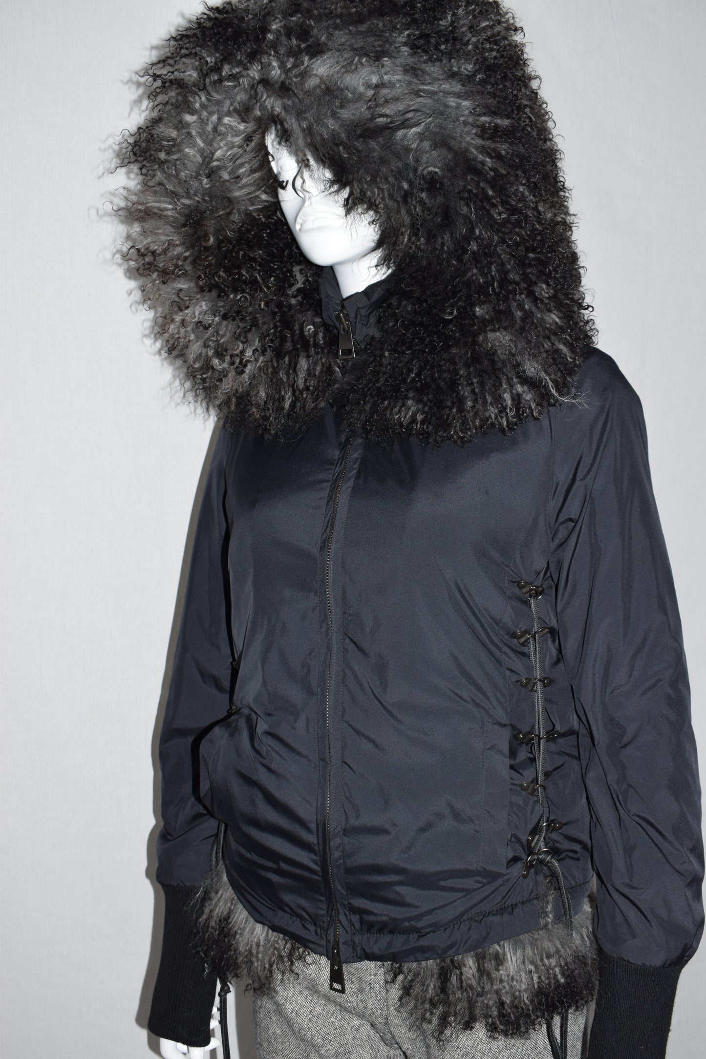 A.F. Vandevorst fur hood jacket AW15