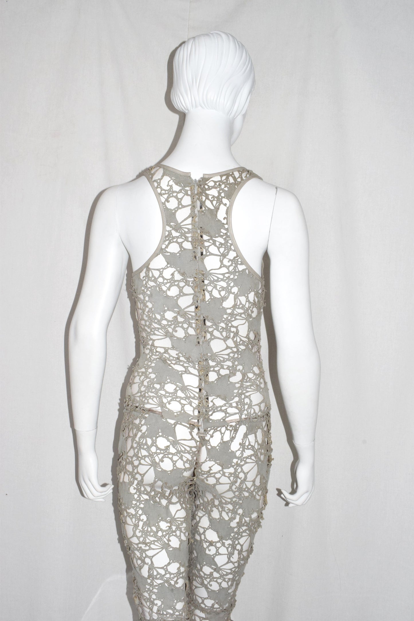 Haider Ackermann lasercut tank suit