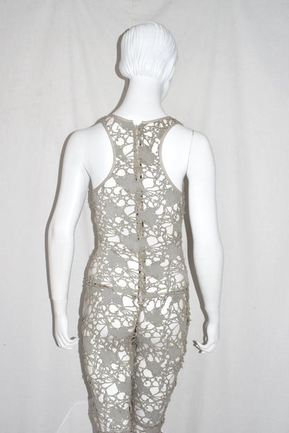 Haider Ackermann lasercut tank suit