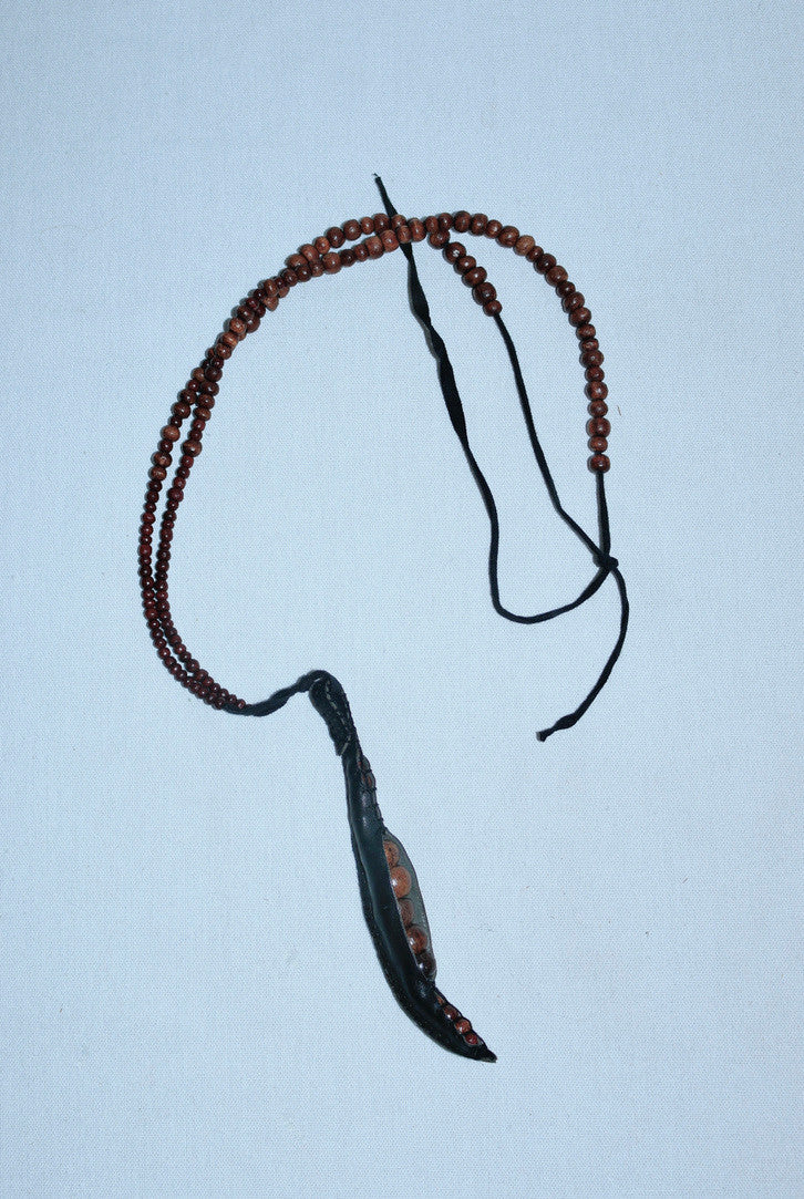 Ann Demeulemeester pea pod necklace