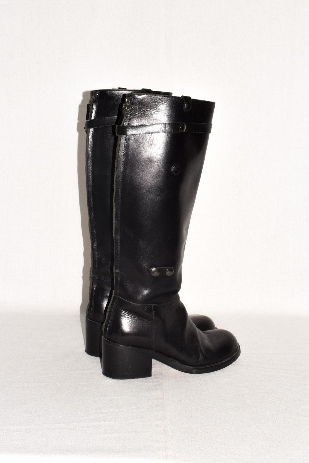 A.F Vandevorst snap button riding boots