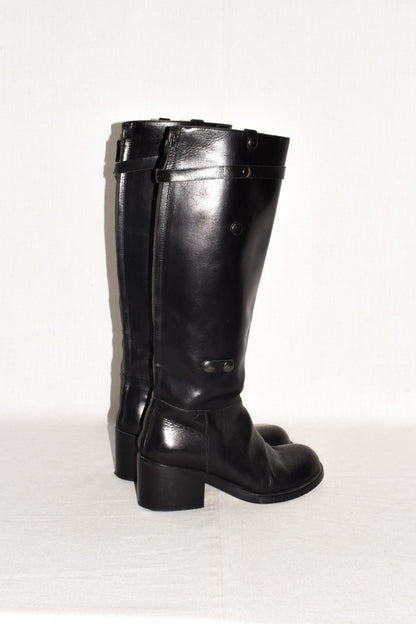 A.F Vandevorst snap button riding boots