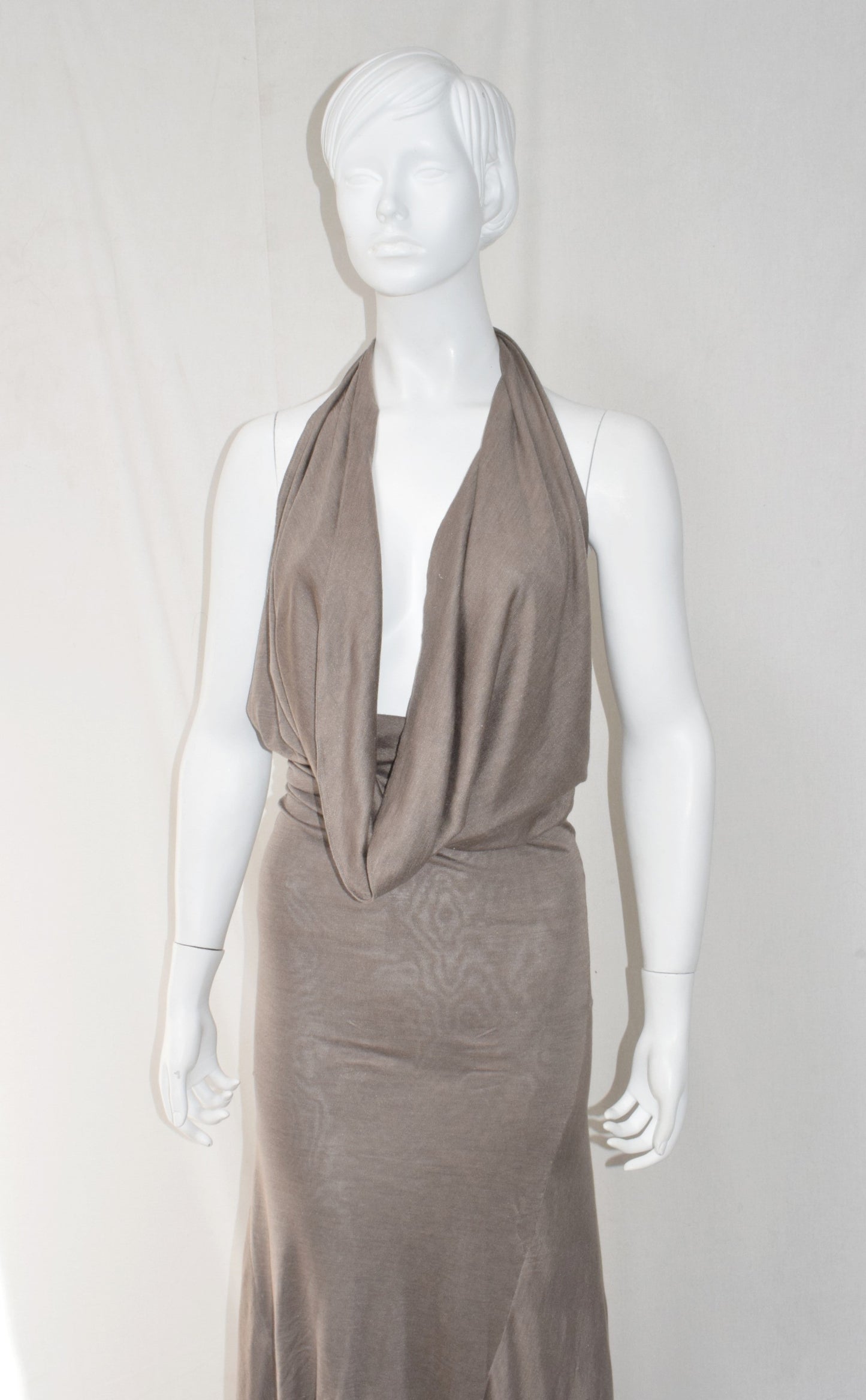 Haider Ackermann asymmetrical halterneck dress