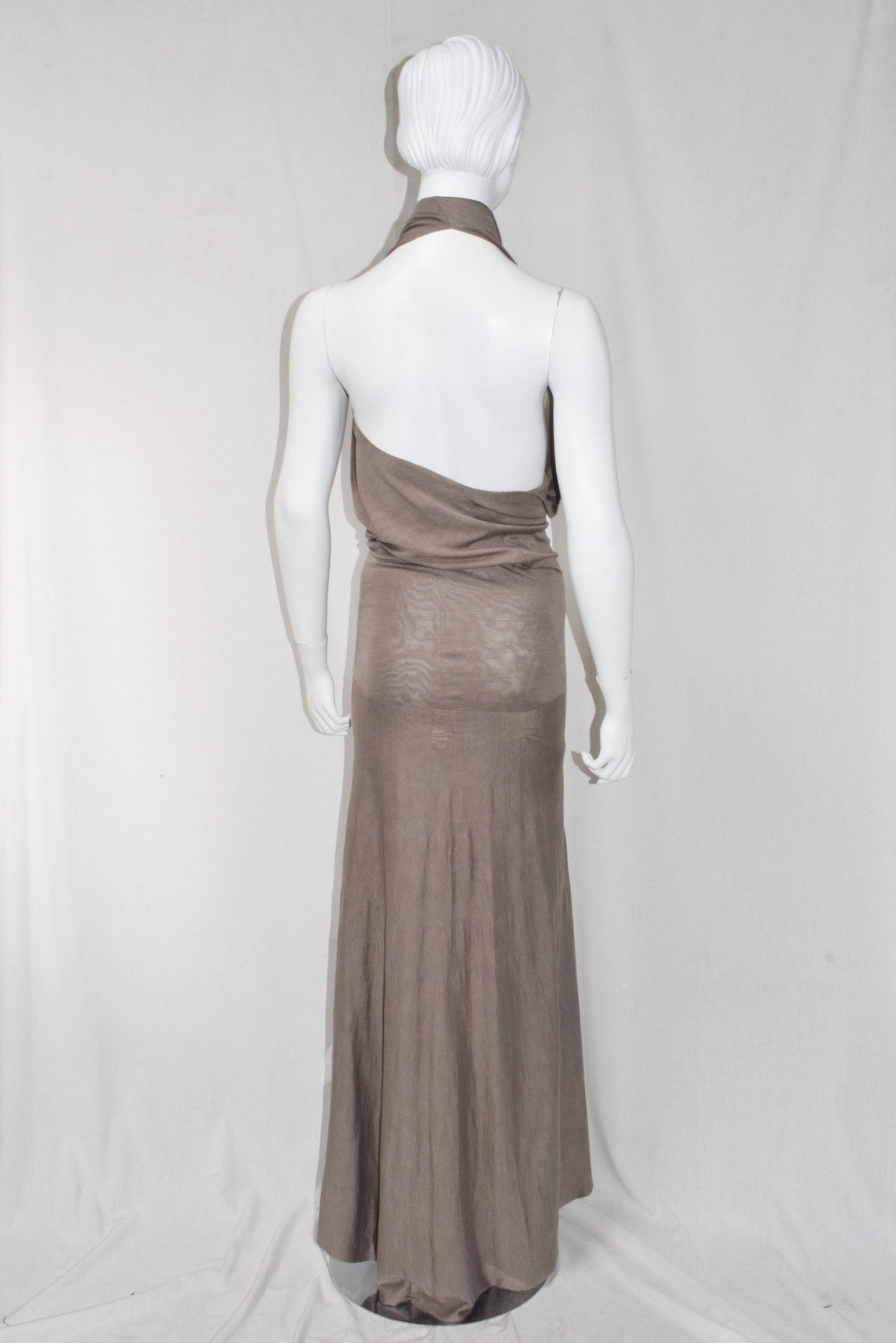 Haider Ackermann asymmetrical halterneck dress
