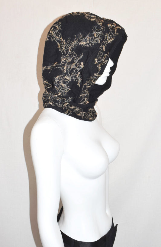 Ann Demeulemeester embroidered hood