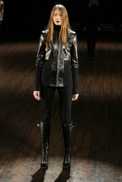 Veronique Branquinho leather vest AW03