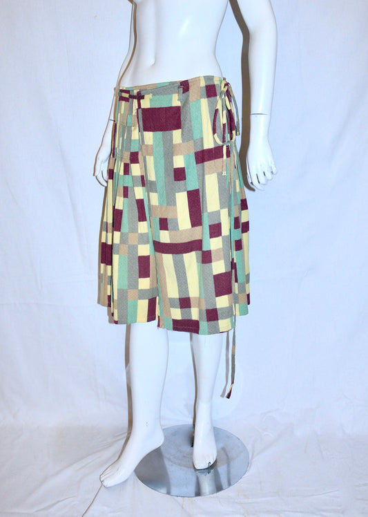 Dries Van Noten midi wrap skirt