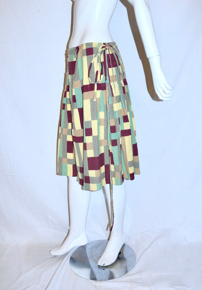 Dries Van Noten midi wrap skirt