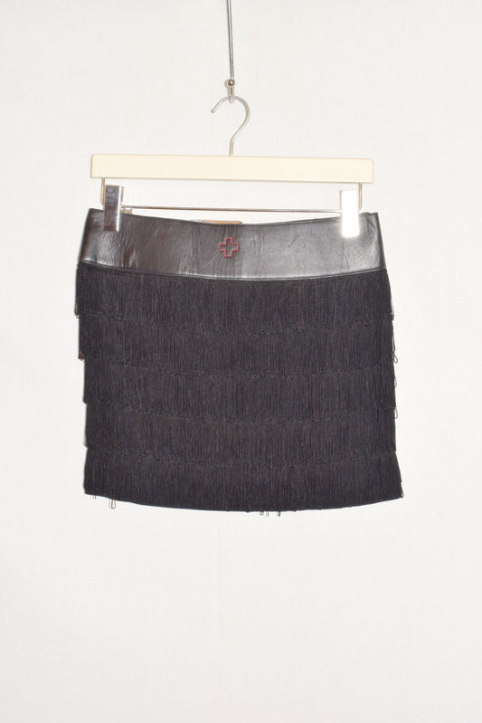 A.F. Vandevorst fringe mini skirt AW02