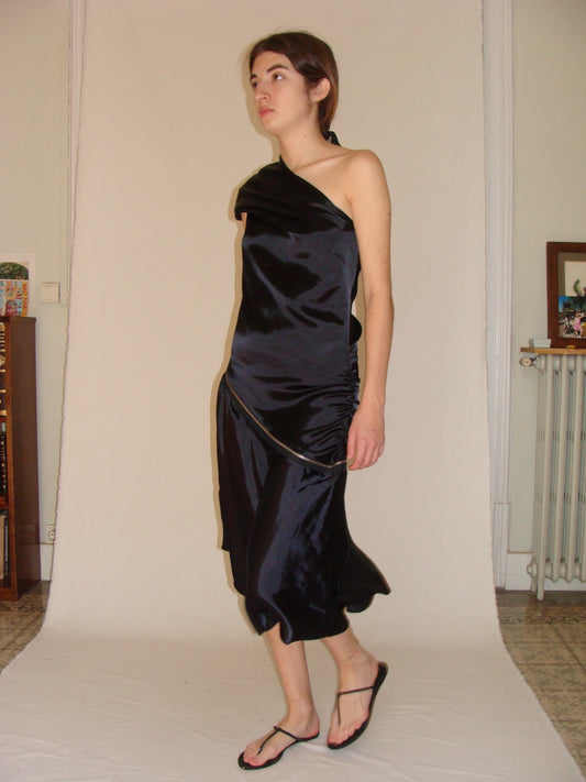 Aurembiaix Asymmetric Lining Dress