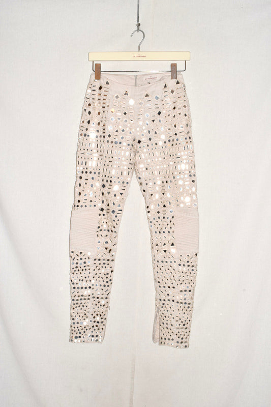 A.F. Vandevorst trousers with mirror details SS16