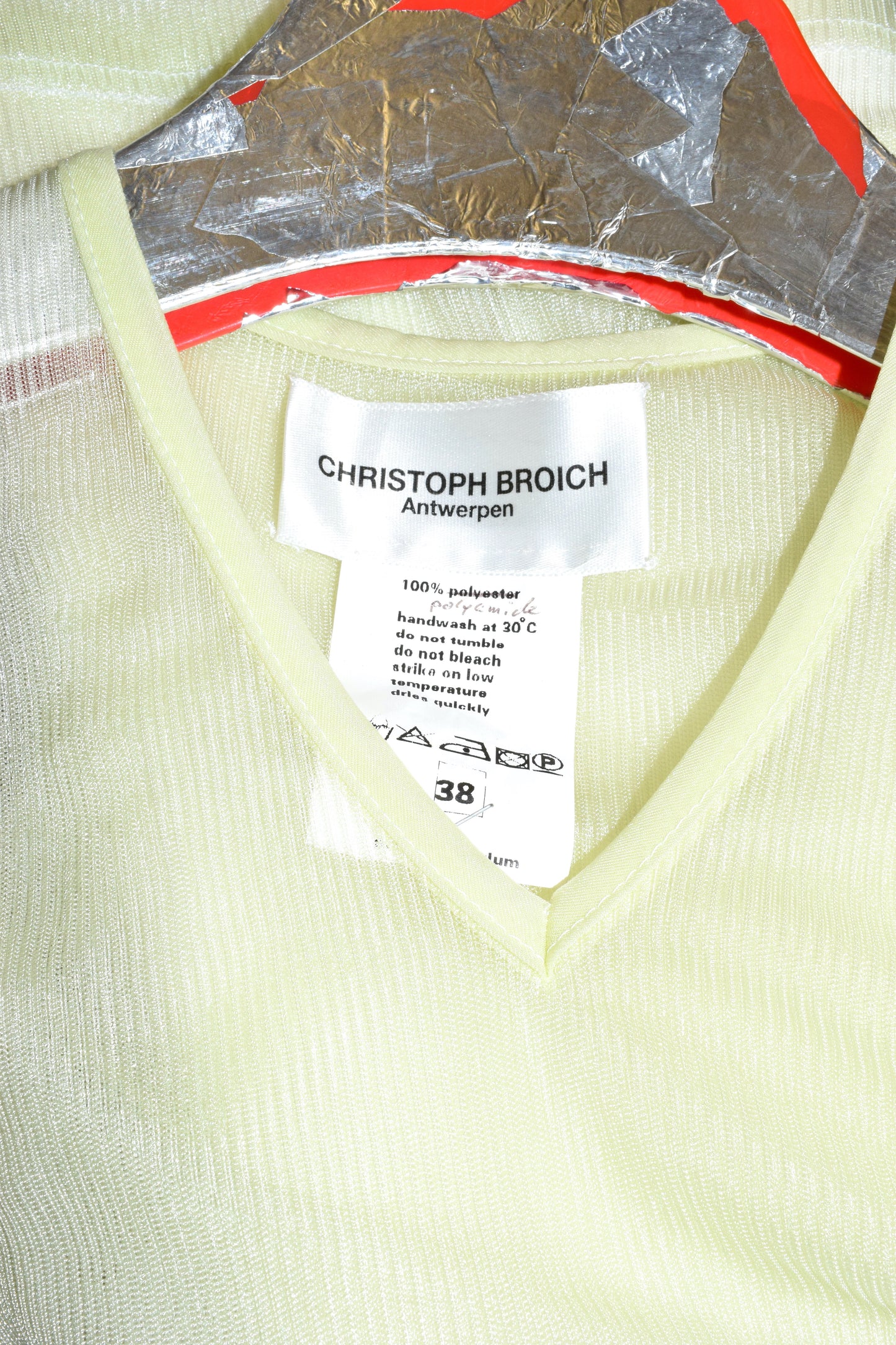 Christoph Broich sheer tank top