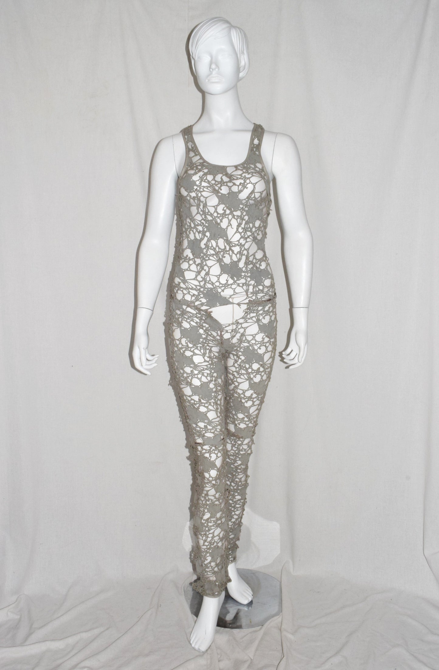 Haider Ackermann lasercut tank suit