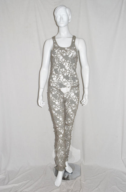 Haider Ackermann lasercut tank suit