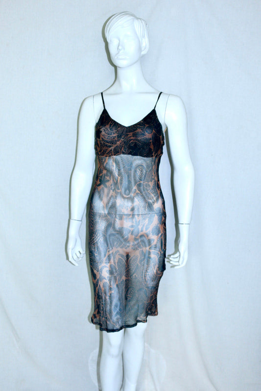 Dries Van Noten sheer printed dress
