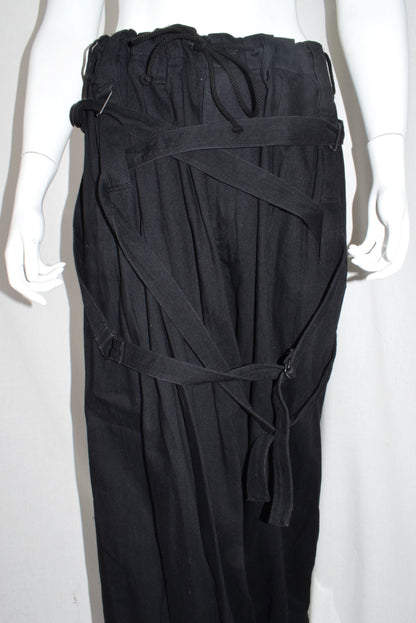 Yohji Yamamoto POUR HOMME drop-belt trousers