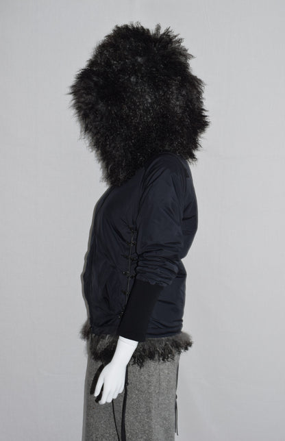 A.F. Vandevorst fur hood jacket AW15
