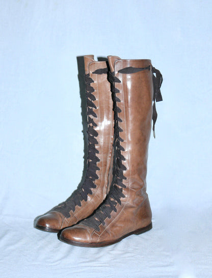 Dries Van Noten lace up boots