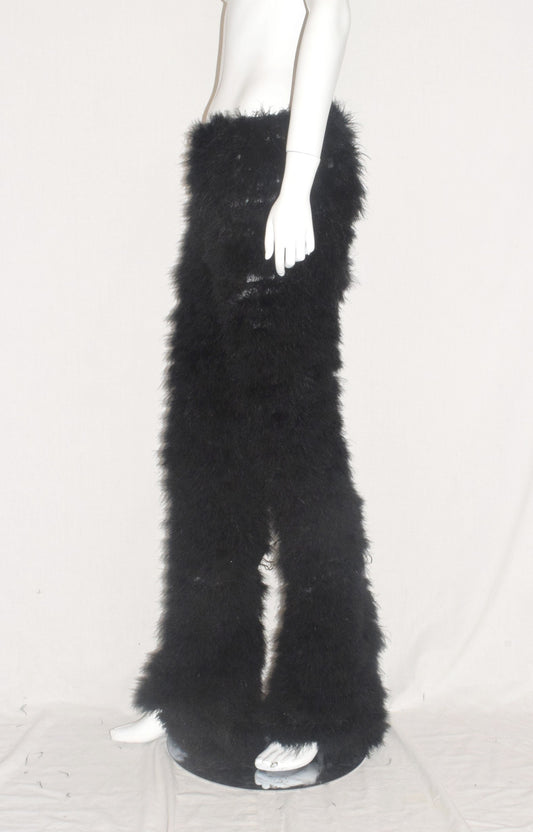 Ann Demeulemeester feathered pants