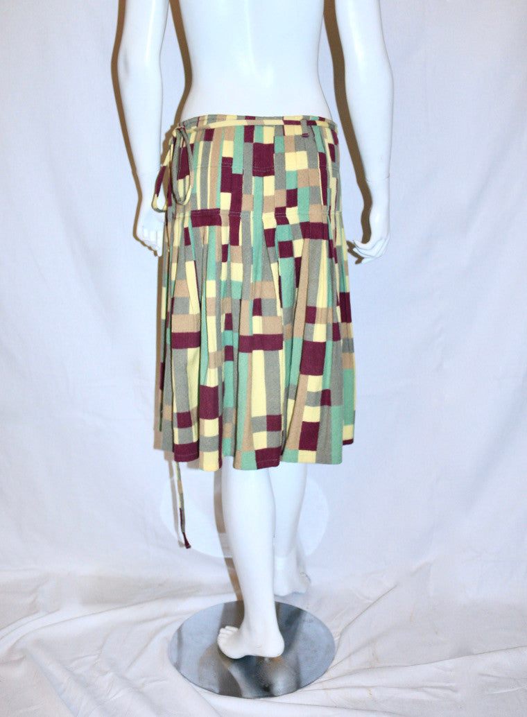Dries Van Noten midi wrap skirt