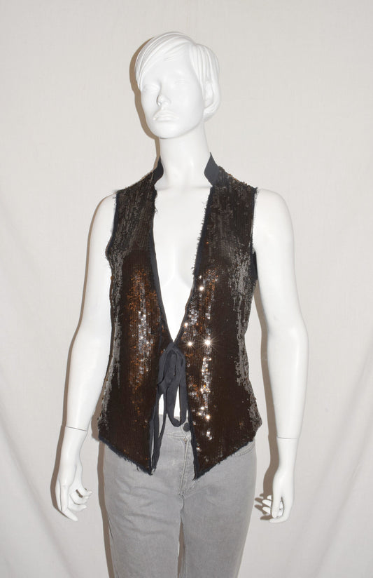 Veronique Branquinho sequin vest AW04