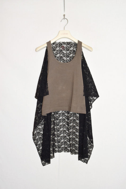 A.F. Vandevorst top with lace back SS02