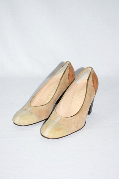A.F. Vandevorst suede pumps SS08