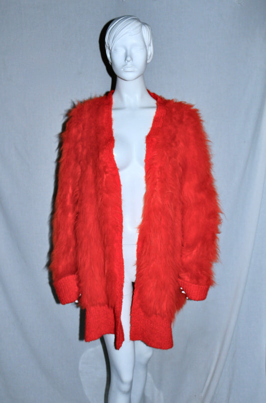 Ann Demeulemeester furry cardigan