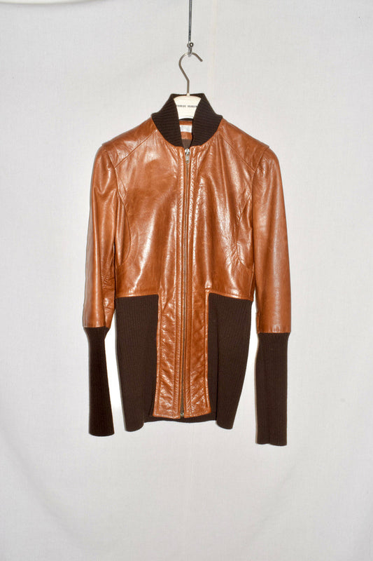 Veronique Branquinho leather jacket AW03