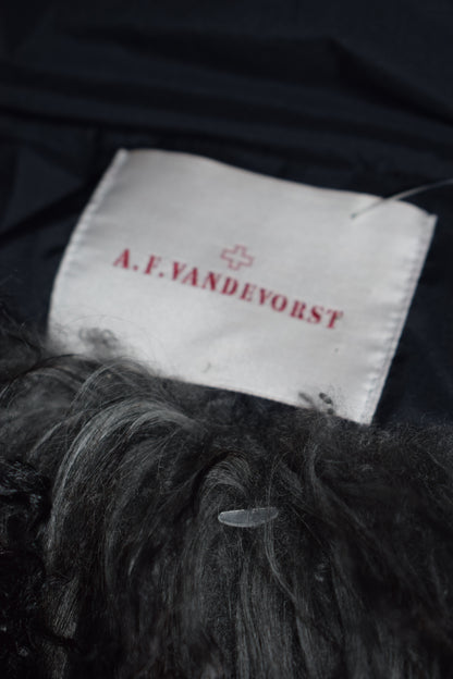 A.F. Vandevorst fur hood jacket AW15