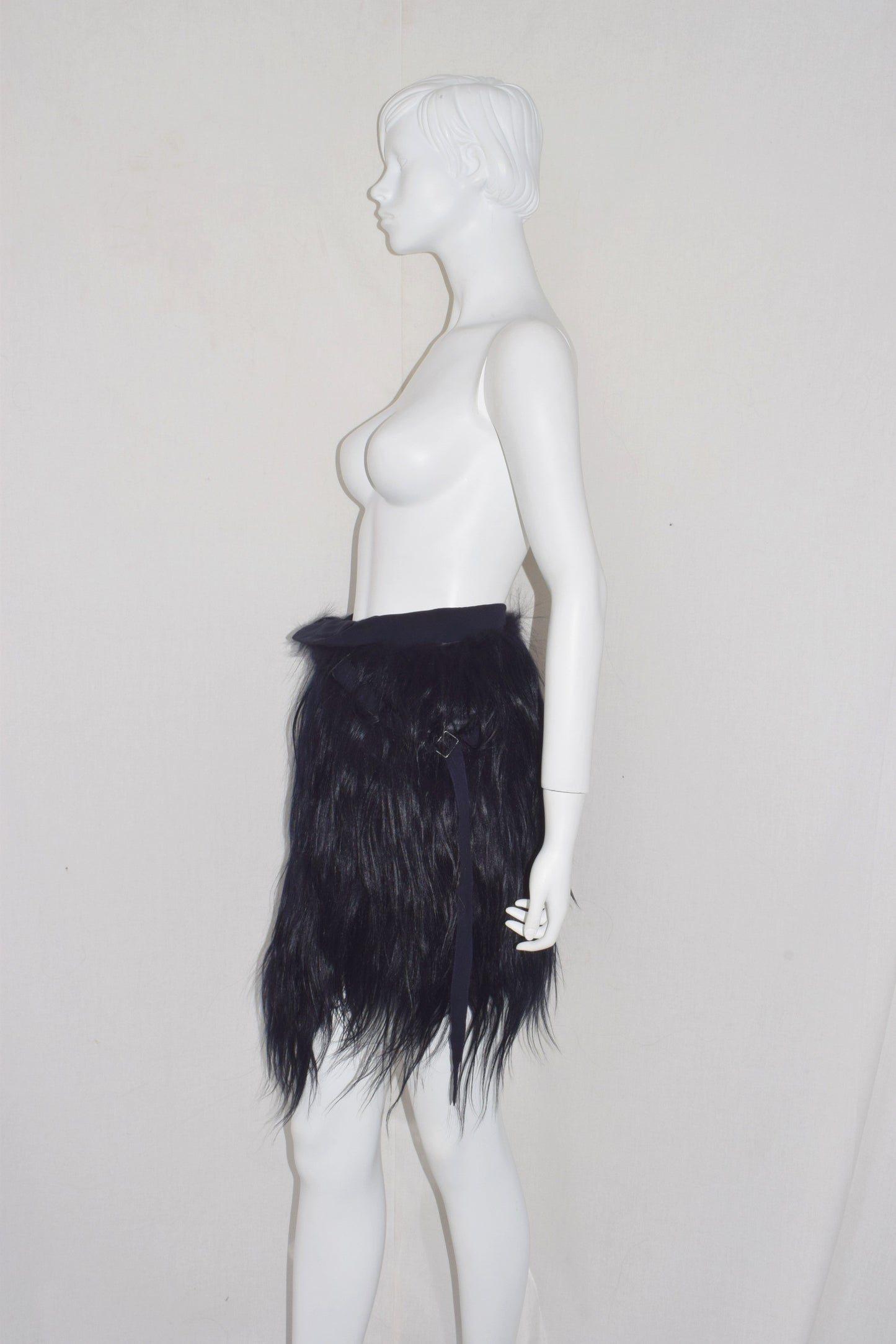 Ann Demeulemeester fur wrap skirt AW11