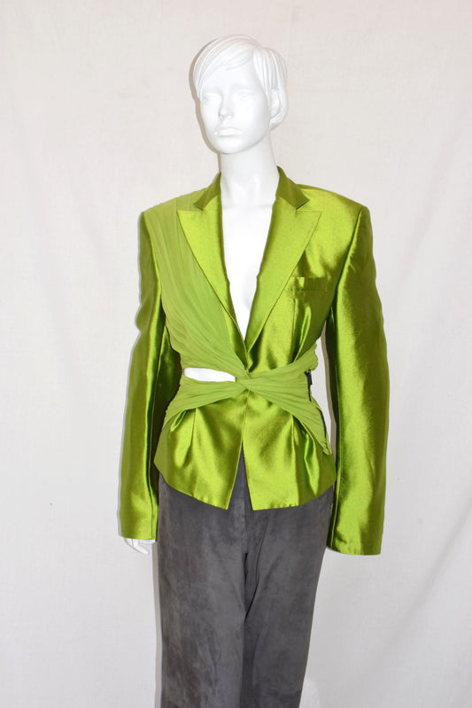 Haider Ackermann pleated blazer