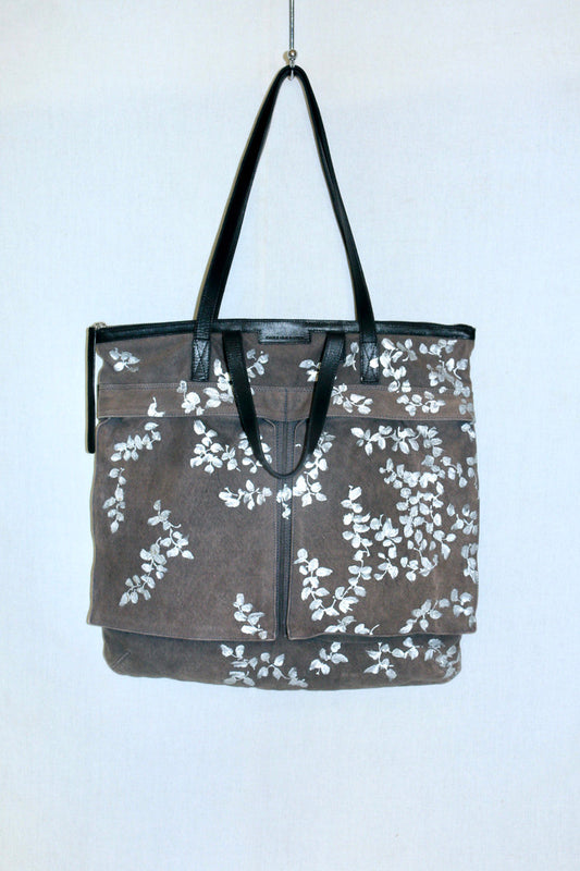 Dries Van Noten floral painted handbag