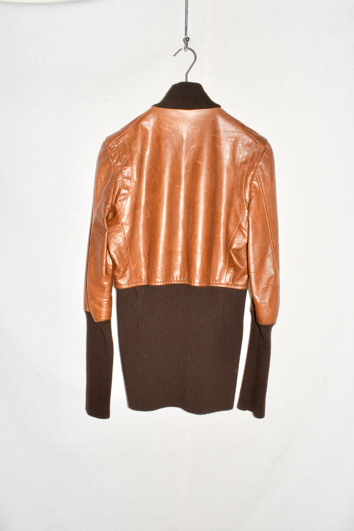 Veronique Branquinho leather jacket AW03