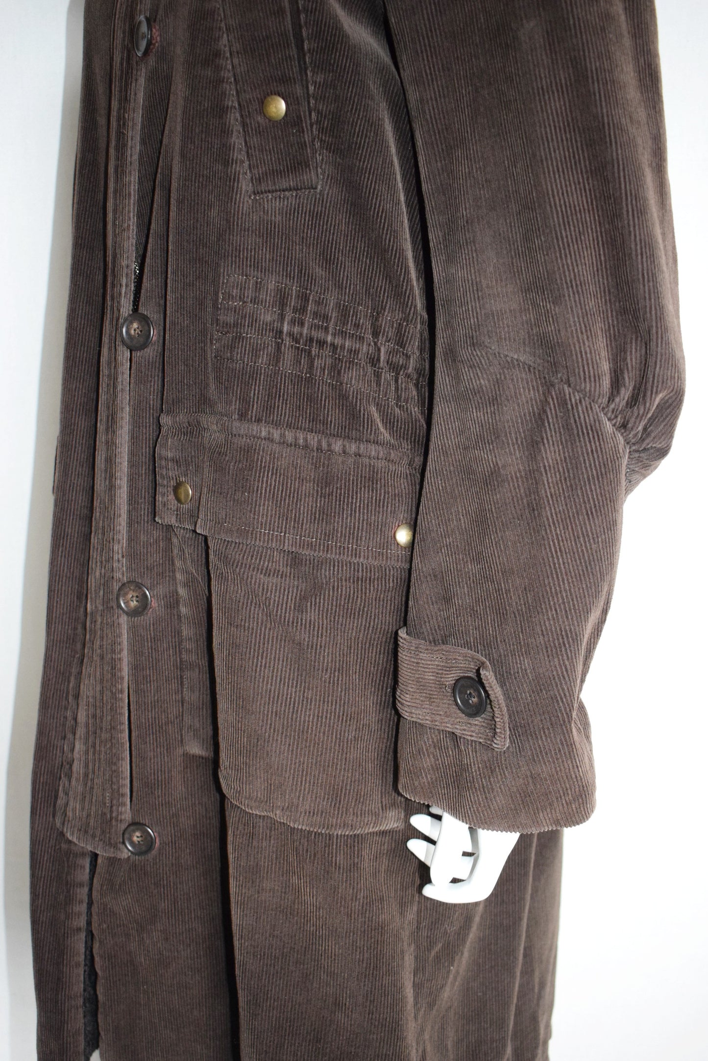 Veronique Branquinho corduroy parka coat AW04