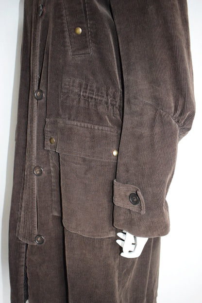 Veronique Branquinho corduroy parka coat AW04