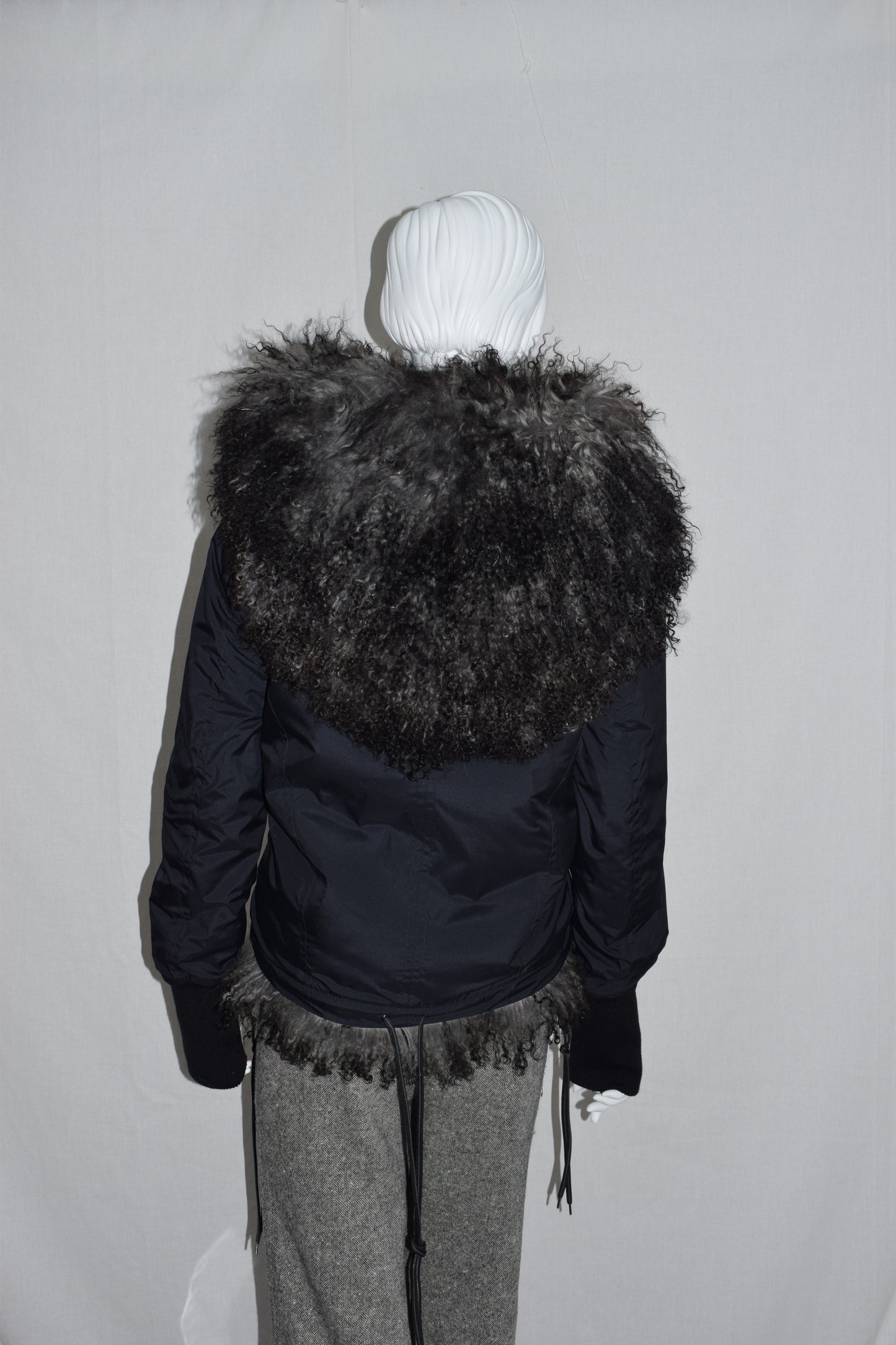 A.F. Vandevorst fur hood jacket AW15