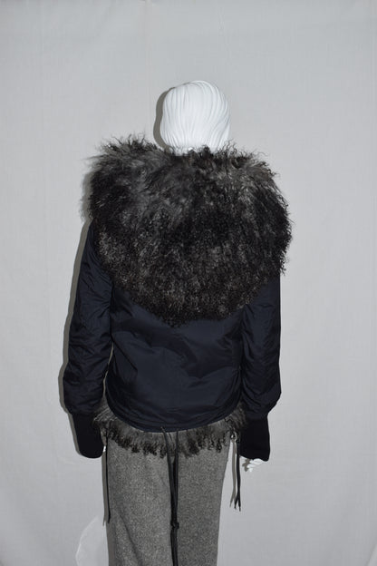 A.F. Vandevorst fur hood jacket AW15