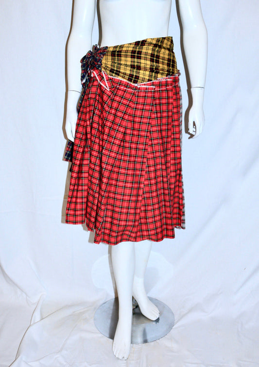 Comme des Garçons checkered skirt