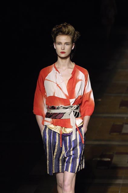 Dries Van Noten silk top SS06