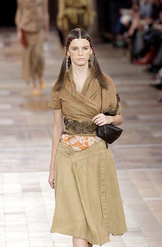 Dries Van Noten embroidered wrap top SS02